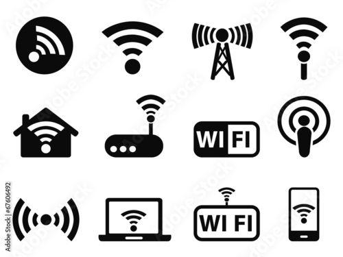 wifi icons set