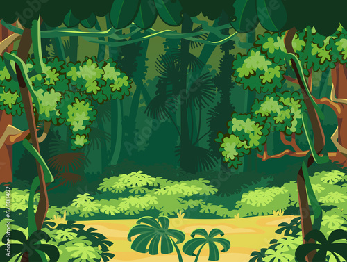 Exotic tropical forest