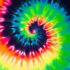 close up shot of colorful tie dye fabric texture background
