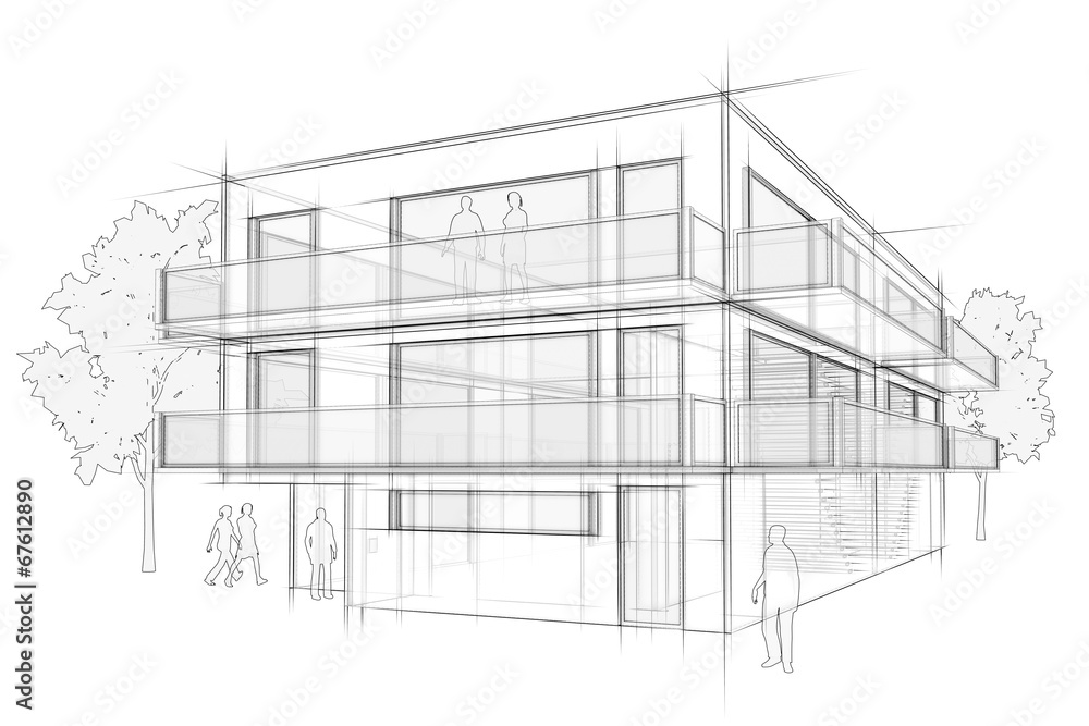 Architektur Entwurf Stock Illustration | Adobe Stock