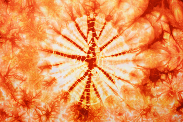 close up shot of tie dye fabric texture background