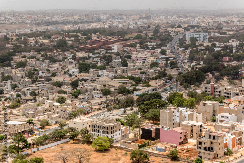 Aerial view of Dakar