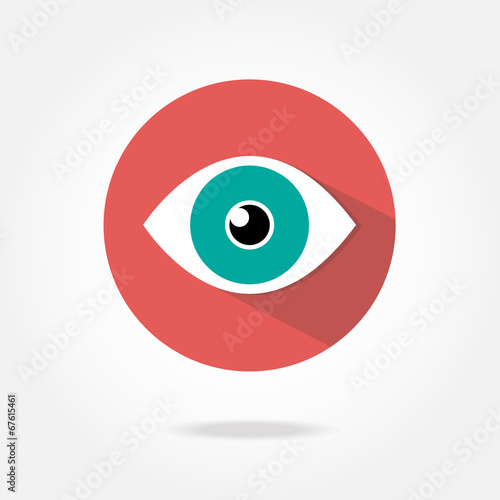Flat eye icon.