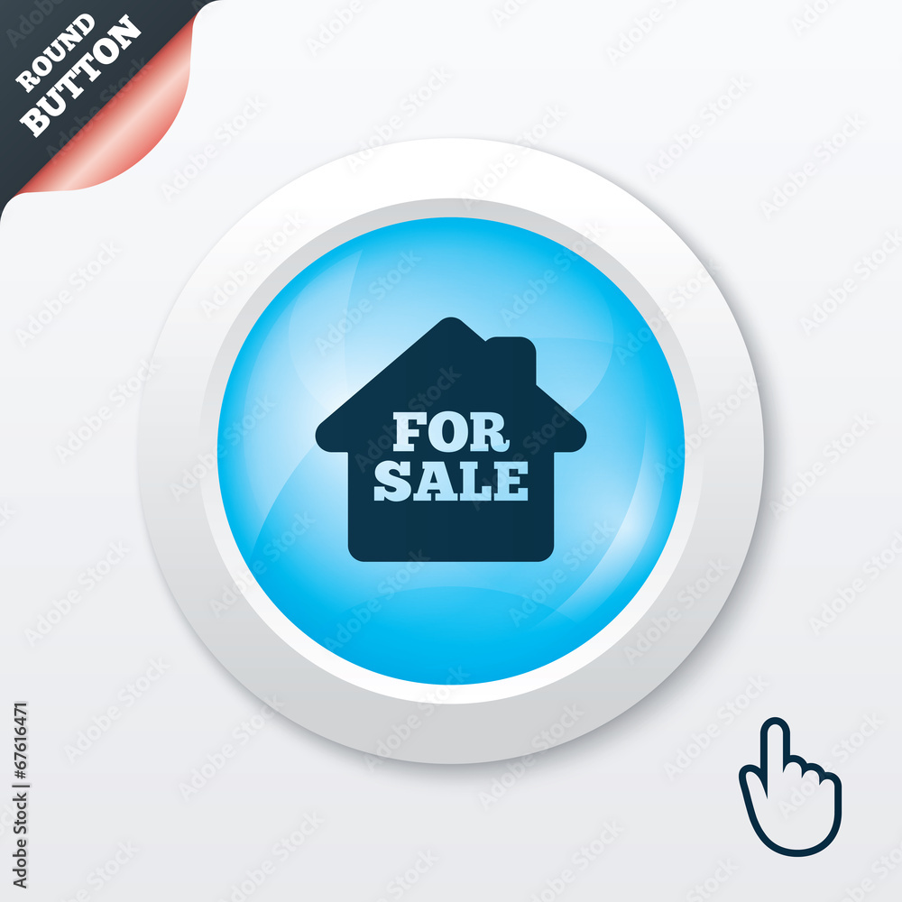 For sale sign icon. Real estate selling. For sale sign icon. Real estate selling.