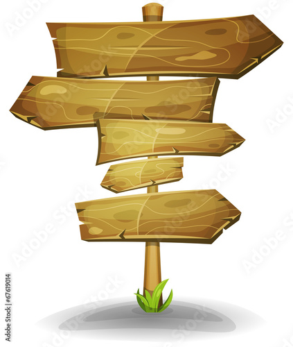 Wood Road Signs Arrows
