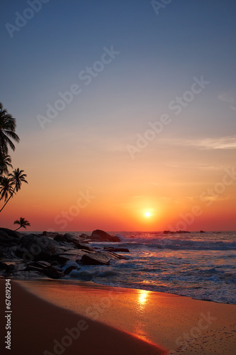 Sunset on the beach