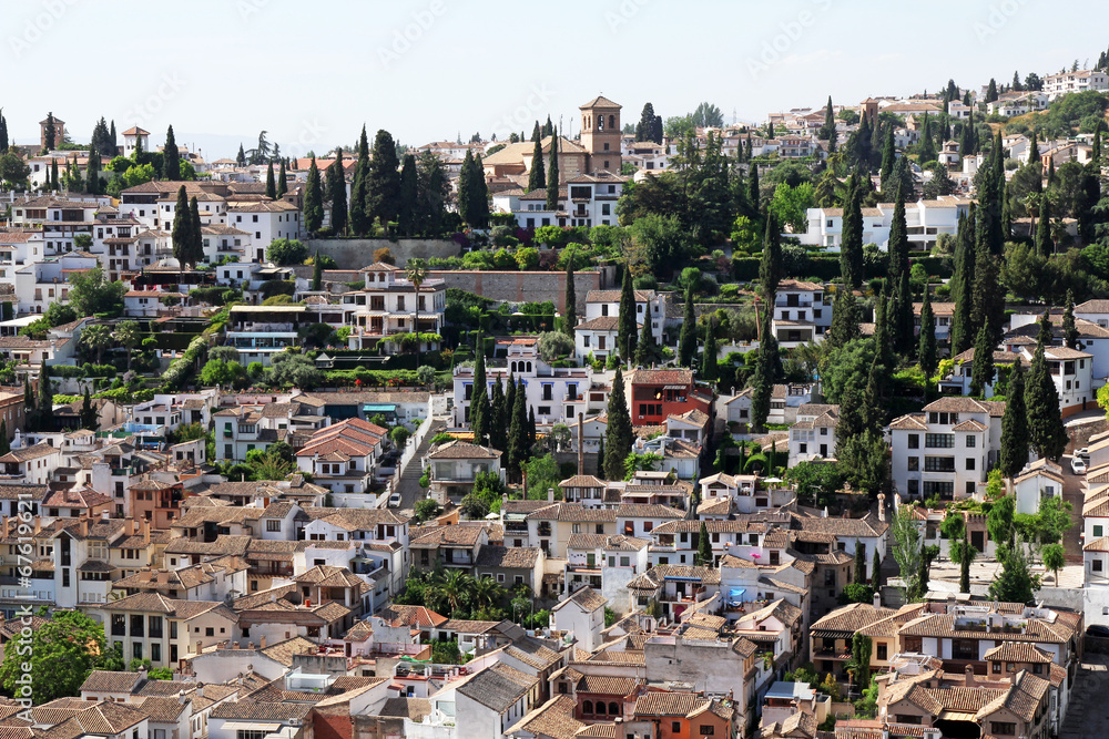district Albayzin in Granada, Andalusia, Spain
