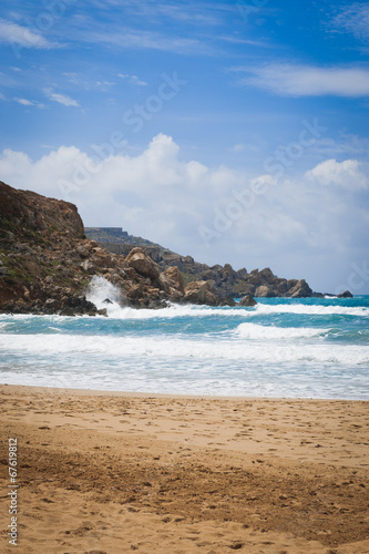 Golden Bay in Malta