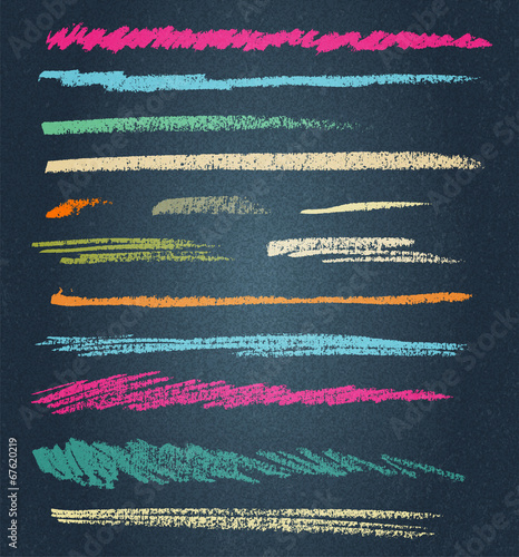 vector chalk lines or brushes