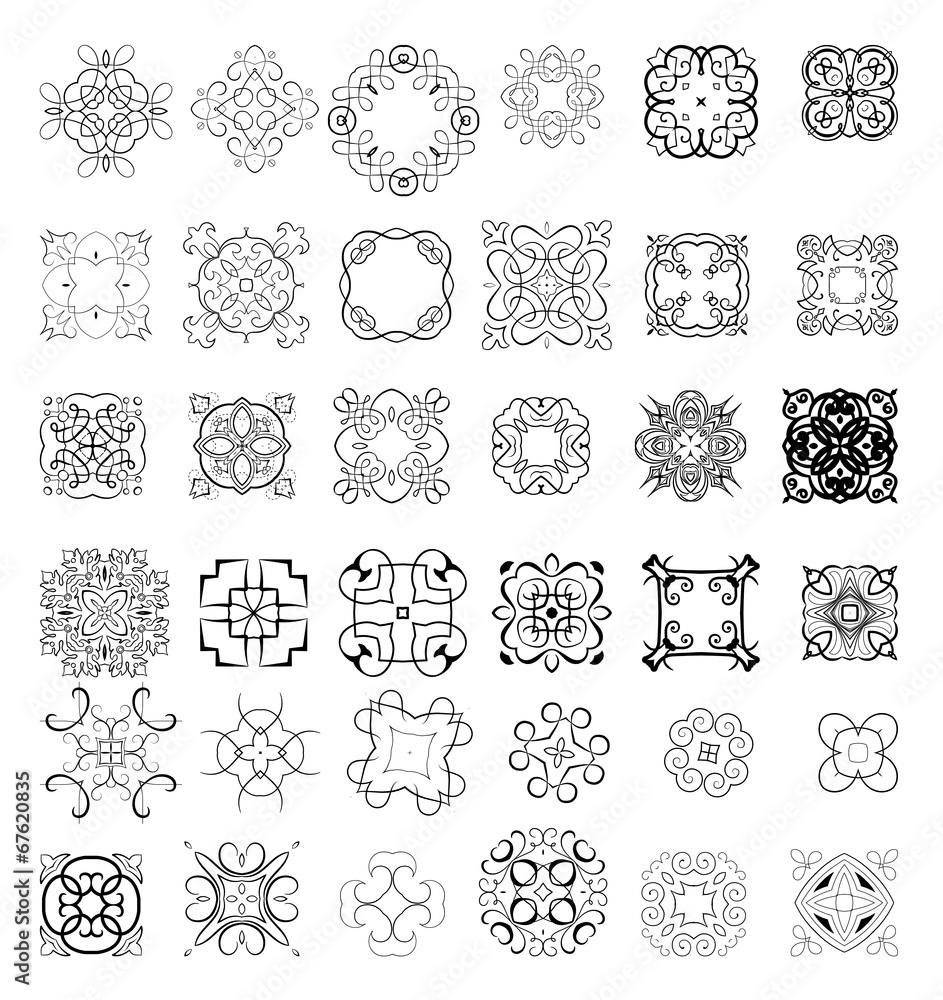 Ornaments elements Ornaments elements