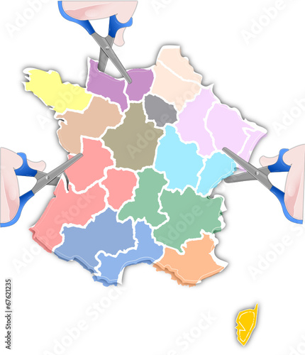 Découpage des régions de France