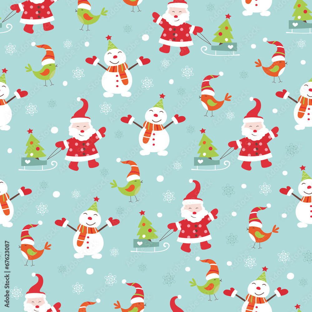 Christmas seamless pattern Christmas seamless pattern