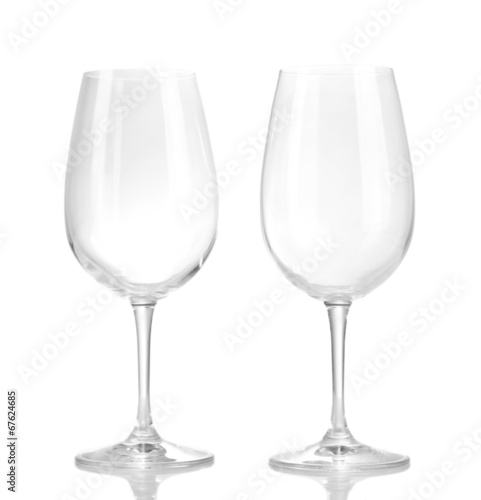 Wineglasses, isolated on white