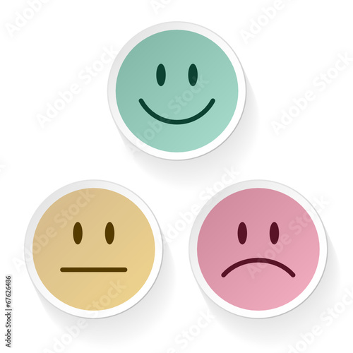 Mood Faces Emotion Retro