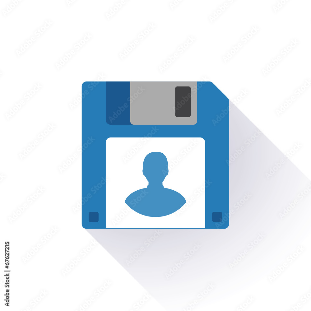 Floppy disk with an avatar Floppy disk with an avatar