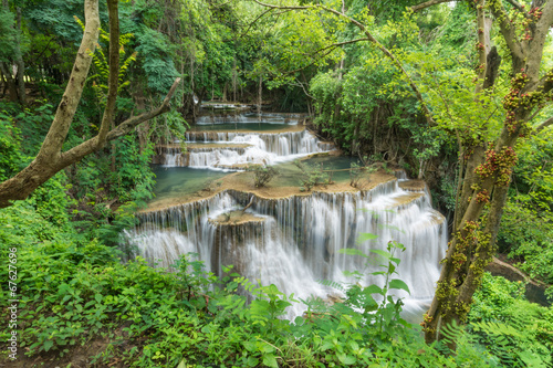 Beautiful waterfall in deep forest