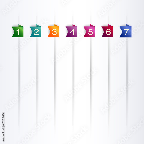 ラベル　数字　縦