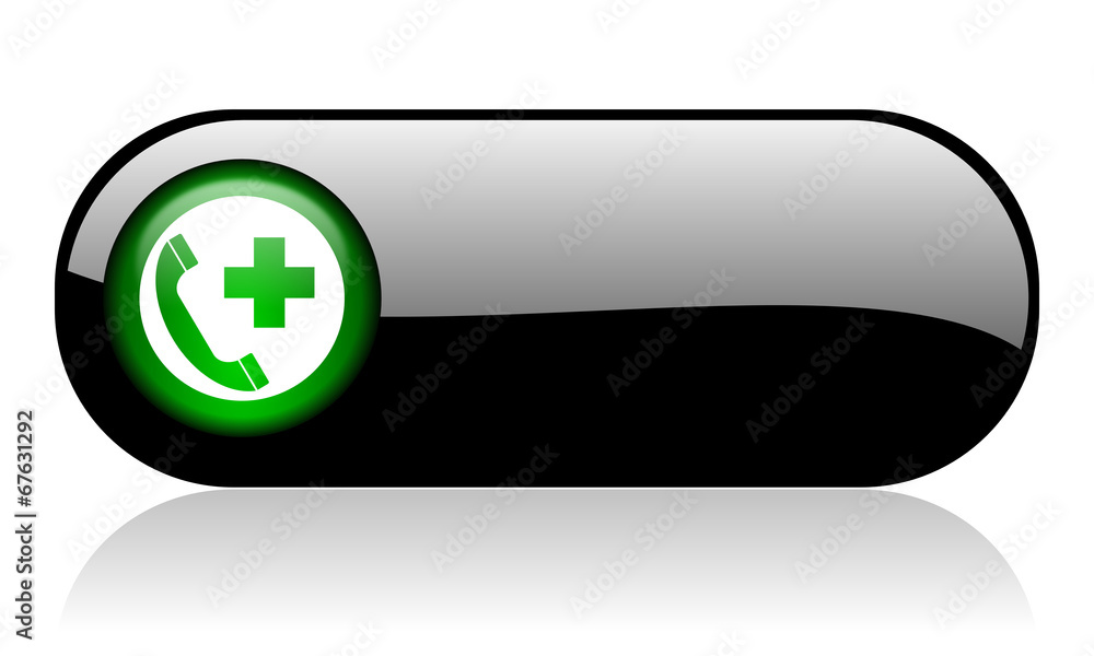 emergency call black glossy banner emergency call black glossy banner
