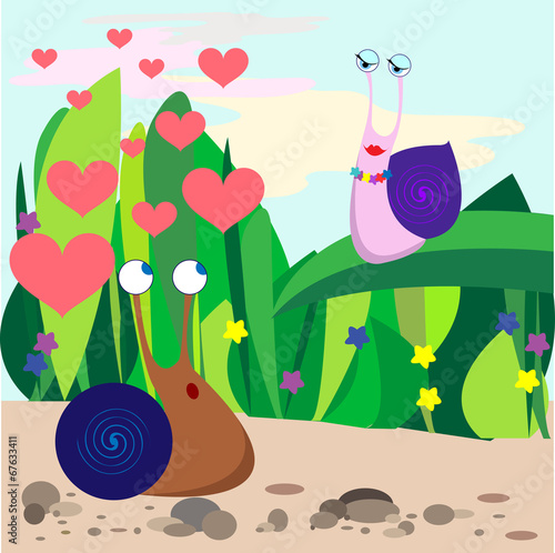 snail fall in love