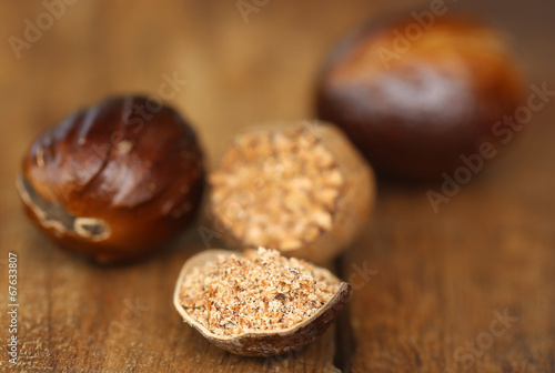 Nutmeg or Jaifal Spice photo