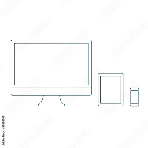 Monitor, tablet and smartphone 1