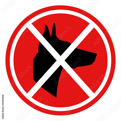 Beware of dog poster vector