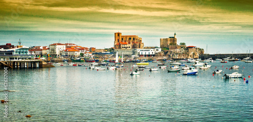 Harbour of Castro Urdiales, Spain photo