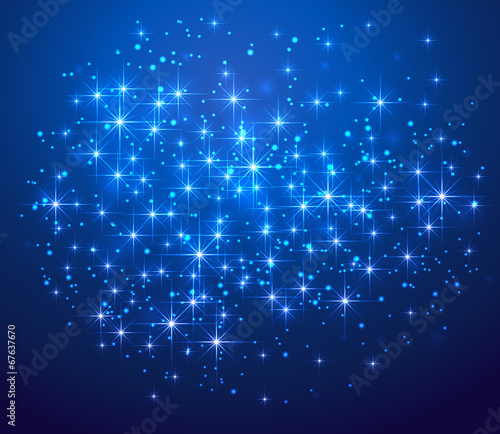 Blue starry background