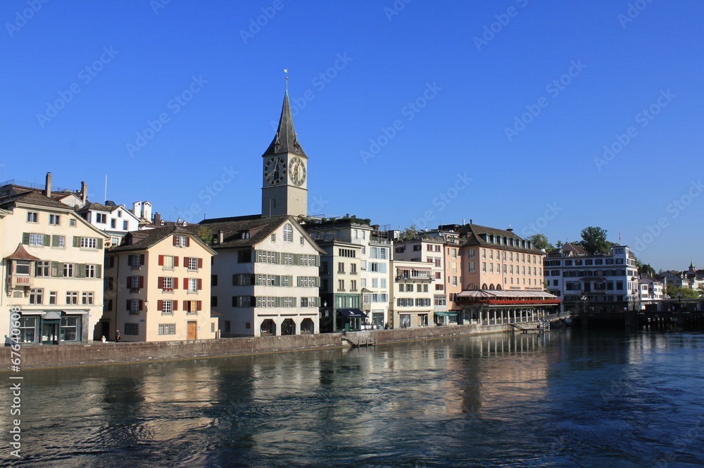 Fototapeta premium Zürich Limmat