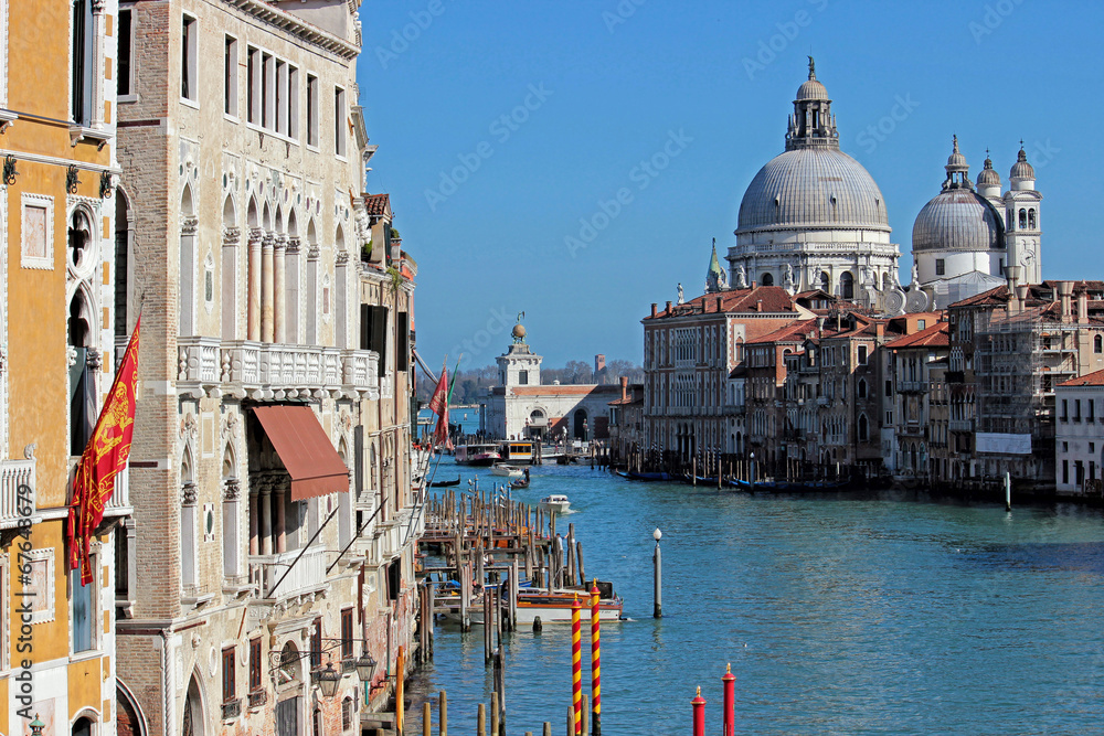 View on the Grand Canal in Venice