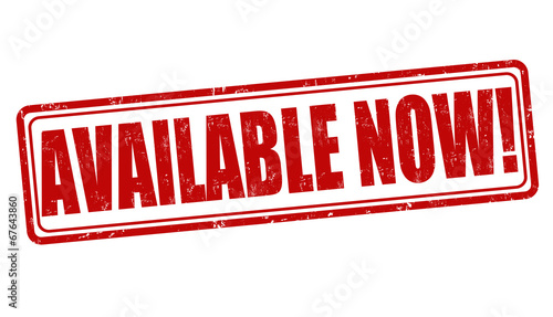 Available now stamp