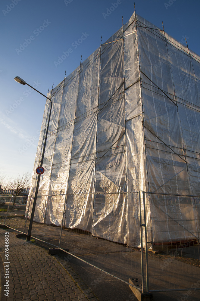 Fototapeta premium scaffold construction site