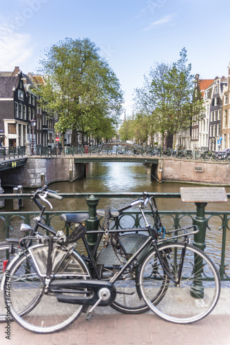 Bicycle in Amsterdam, Netherlands.