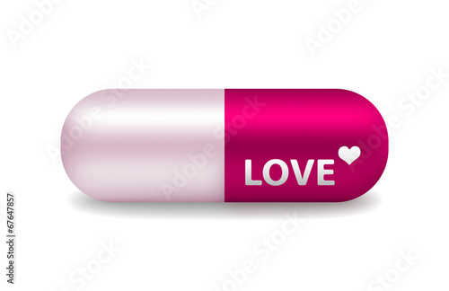 vector pill of love