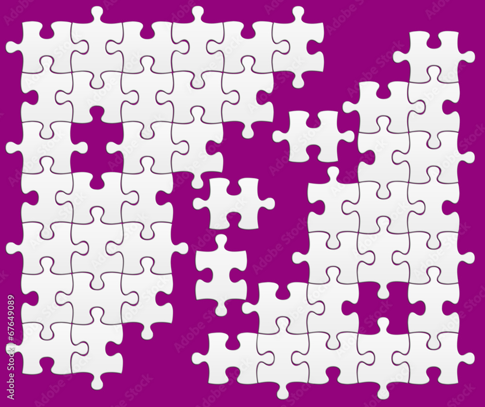 Wunschmotiv: puzzle sur fond violet #67649089