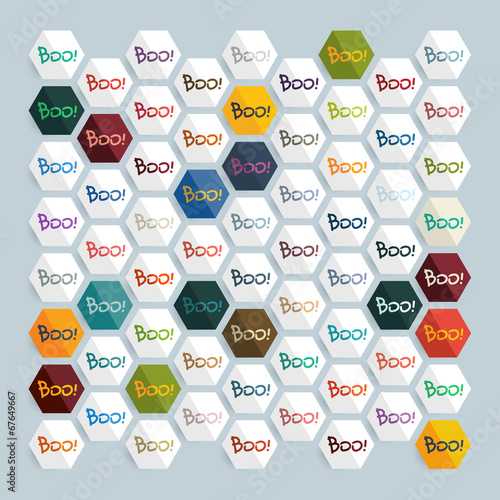 Flat design: boo
