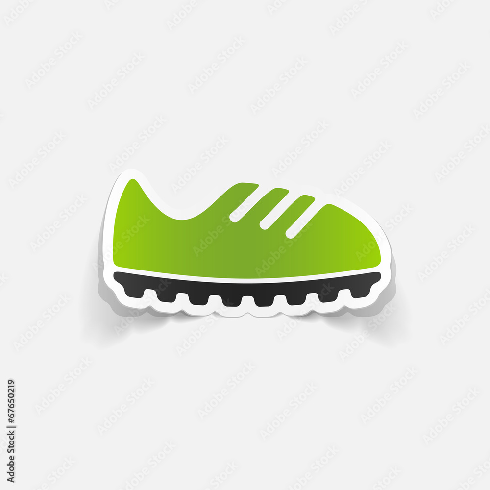 realistic design element: sneakers realistic design element: sneakers
