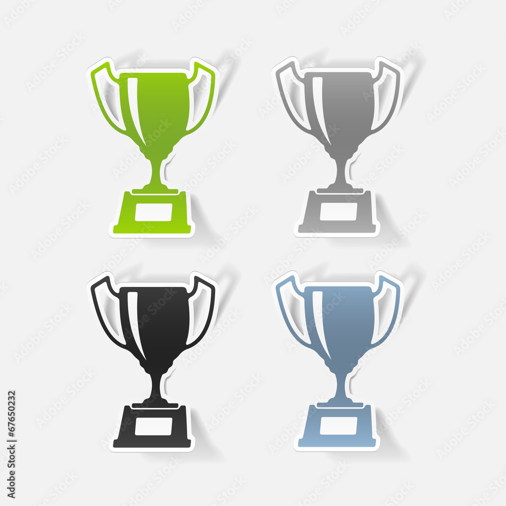 realistic design element: winner realistic design element: winner
