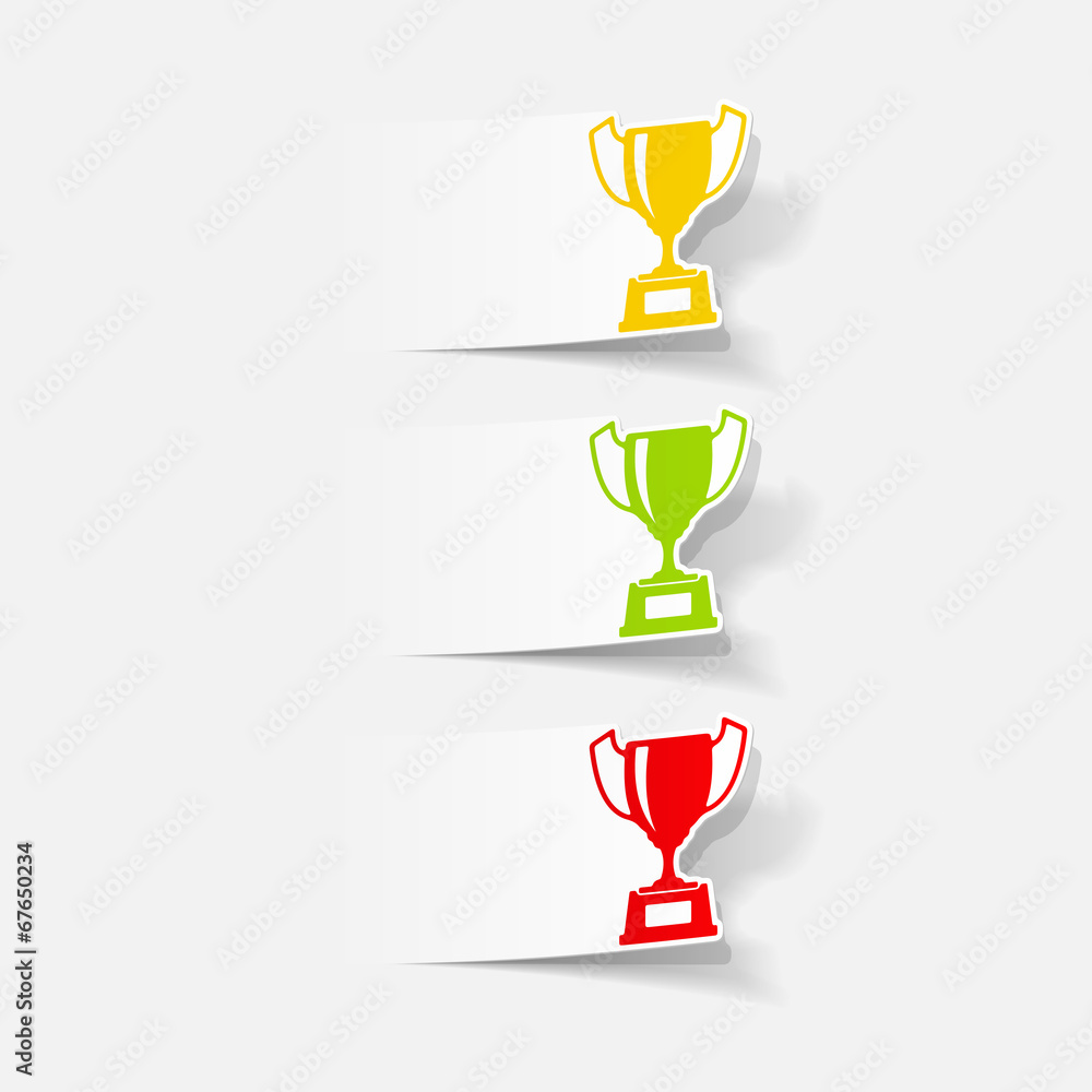 realistic design element: winner realistic design element: winner