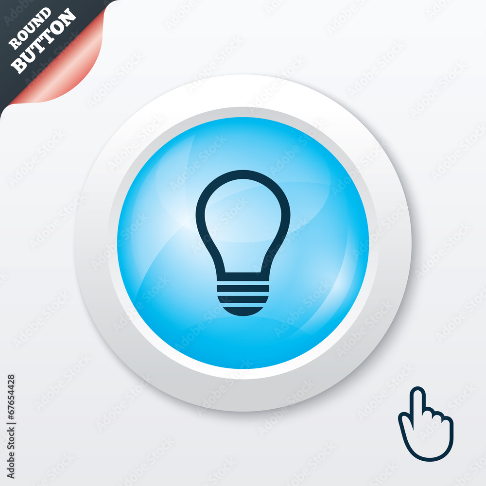 Light lamp sign icon. Idea symbol. Light lamp sign icon. Idea symbol.