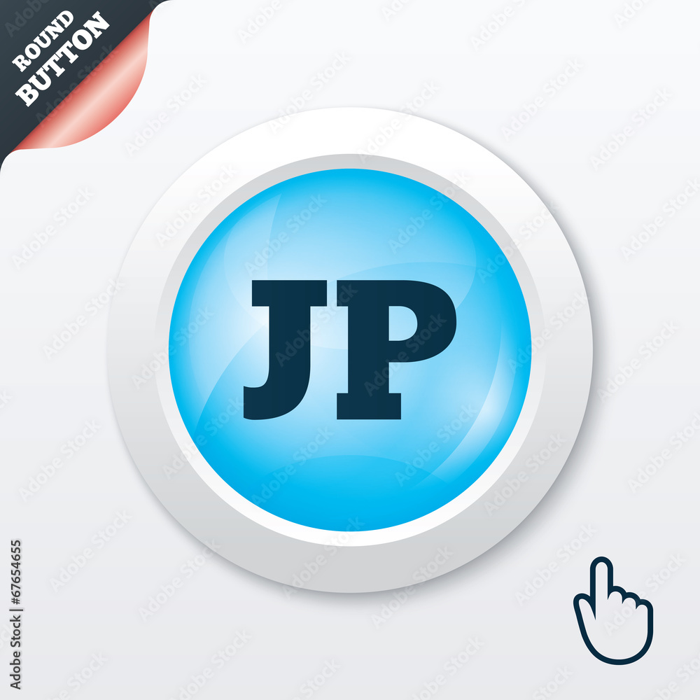 Japanese language sign icon. JP translation Japanese language sign icon. JP translation