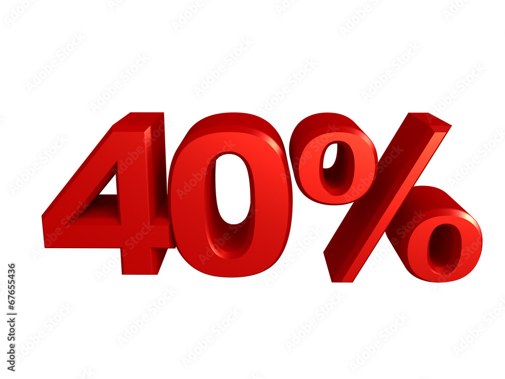 40 percent icon 40 percent icon