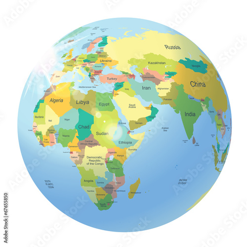 kula-ziemska-mapa-polityczna-euroazji-i-afryki