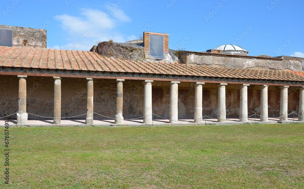 Peristyle in Stabian baths (Terme Stabiane), Pompeii