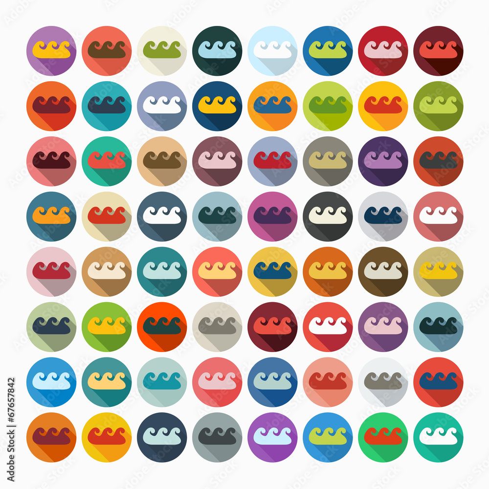 Flat design: wave Flat design: wave