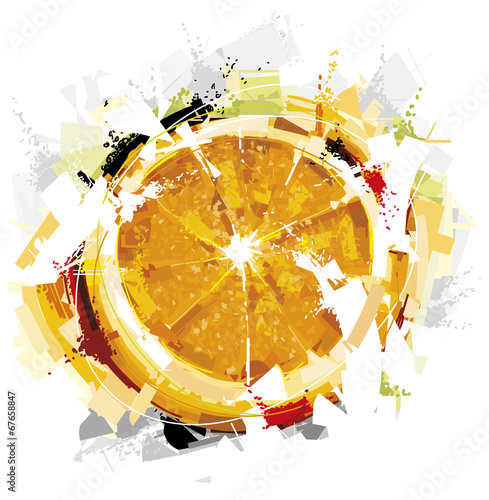 Abstract orange