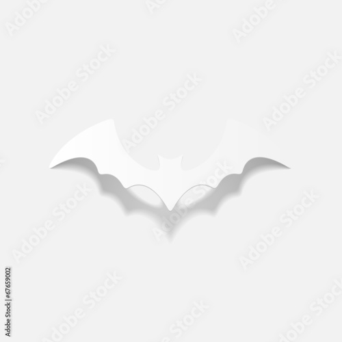 realistic design element  bat