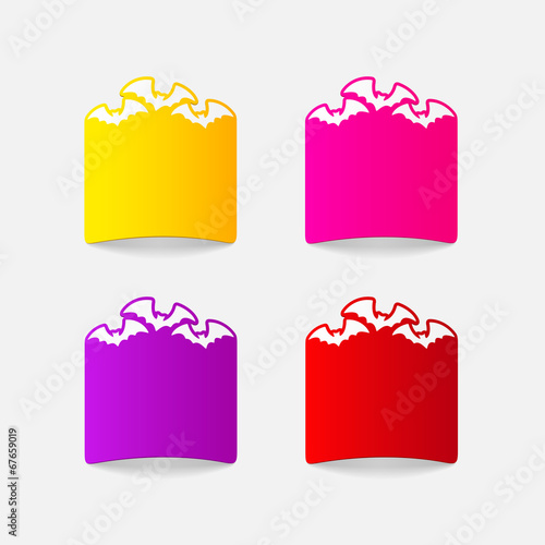 realistic design element: bat