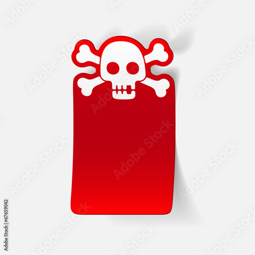 realistic design element: skull