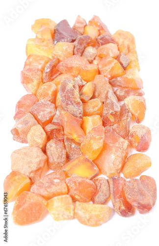Raw ambers from coast of Baltic sea